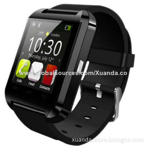 Smart watch, silicone strap with barometer, pedometer & thermometer functions